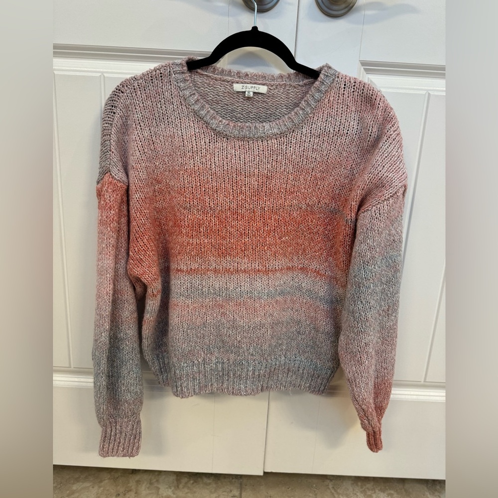 Z Supply Women’s Kersa Ombré balloon sleeve sweater